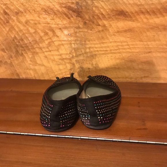 black sparkle flats size 3 - Picture 4 of 4